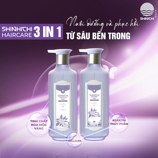 Bộ đôi Gội xả Shinichi 3 in 1